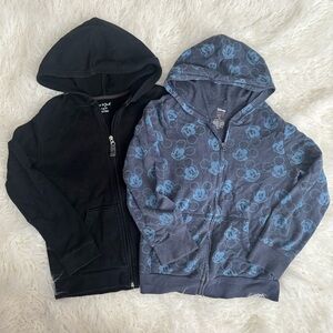 Set of 2 Kids Hoodie Set - Black and a Mickey Print size 10